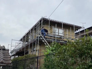 【福岡県太宰府市国分　H様邸】塗装工事が始まりました｜太宰府市外壁・屋根塗装・リフォーム