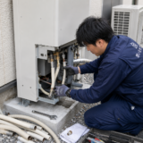 エコキュートの給水・給湯・ヒートポンプ配管の施工イメージ