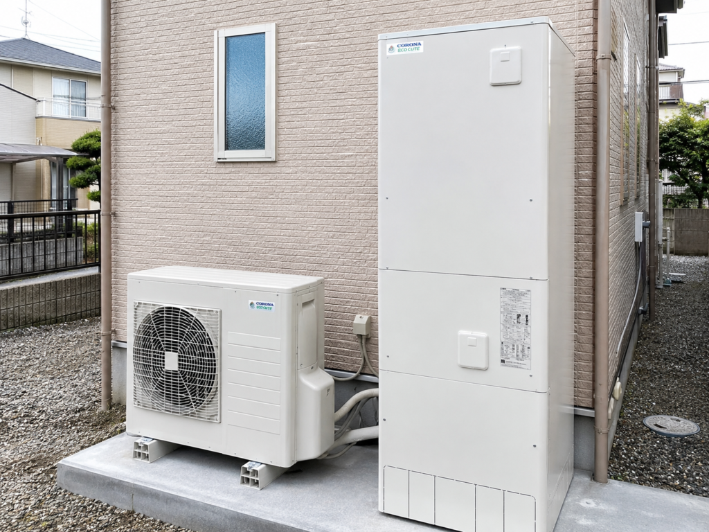 那珂川市で電気温水器からコロナ製エコキュートへ交換した施工事例